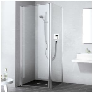 Kermi Liga Pendeltür für Duschwanne 1-flügelig 100 cm, Anschlag links