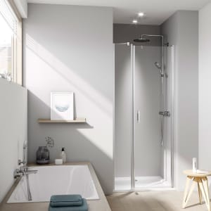 Kermi Liga 1OR Pendeltür für Nische/Seitenwand 165 x 200 cm, Anschlag rechts