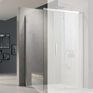 Kermi Nica Seitenwand links zur Montage auf Duschplatz 80 cm