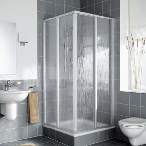 Kermi Nova 2000 Eckeinstieg 2-teilig 80 x 185 cm, Gleittüren Halbteil