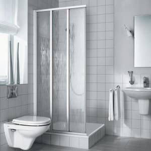 Kermi Nova 2000 Eckeinstieg 3-teilig 90 x 200 cm, Gleittüren Halbteil