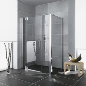 Kermi Pasa XP Pendeltür 1-flügelig mit Festfeldern 180 x 200 cm, Anschlag links