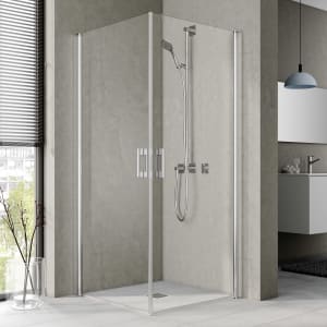 Kermi Pega Eckeinstieg Pendeltüren 75 x 200 cm , Halbteil rechts