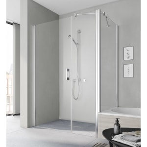 Kermi Pega Pendeltür 1-flügelig mit Festfeld 120 cm, Anschlag links