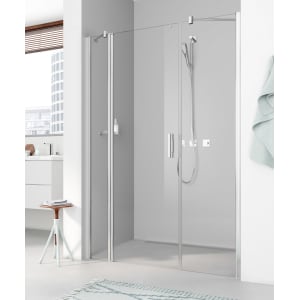 Kermi Pega Pendeltür 1-flügelig mit Festfeldern 110 cm, Anschlag links