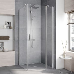 Kermi Pega Pendeltür 1-flügelig mit Festfeld 110 cm, Anschlag rechts