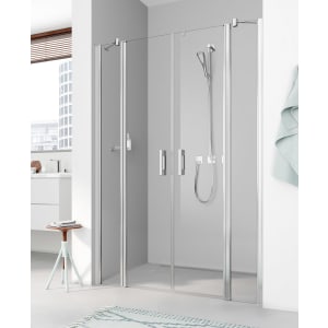 Kermi Pega Pendeltür 2-flügelig mit Festfeldern 140 cm