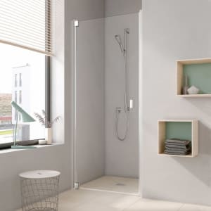 Kermi Raya Pendeltür 1-flügelig 90 cm, Anschlag links für Nische und Kombination verschlussseitig