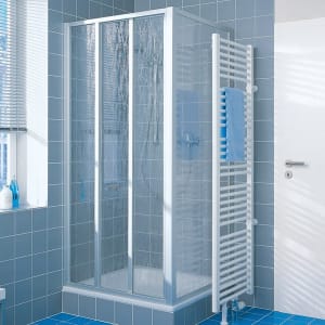 Kermi Nova 2000 Gleittür 3-teilig mit Festfeld 90 x 185 cm