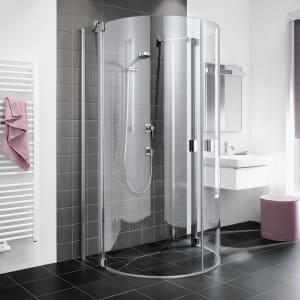 Kermi Raya Halbkreis-Duschkabine 107,6 x 85,5 cm