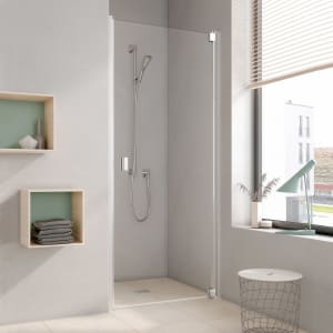 Kermi Raya Pendeltür 1-flügelig 90 cm, Anschlag rechts für Nische und Kombination verschlussseitig