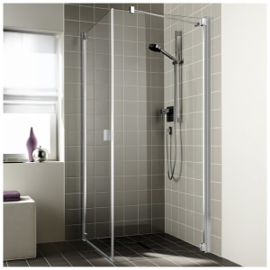 Kermi Raya Seitenwand starr 75 cm Anschlag rechts, für Eckeinbau