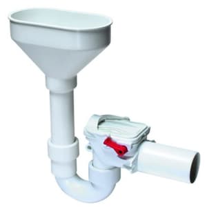 Kessel Staufix Siphon Rückstaudoppelverschluss DN 50 mit Einlauftrichter