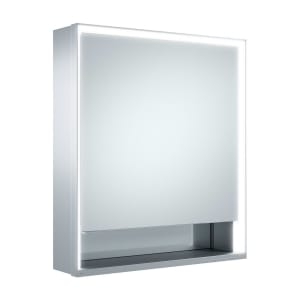 Keuco Royal Lumos Wandvorbau Spiegelschrank 65 x 73,5 cm, Anschlag rechts, DALI-steuerbar, offene Ablage