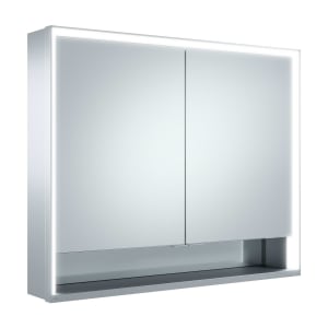 Keuco Royal Lumos Wandvorbau Spiegelschrank 90 x 73,5 cm, offene Ablage