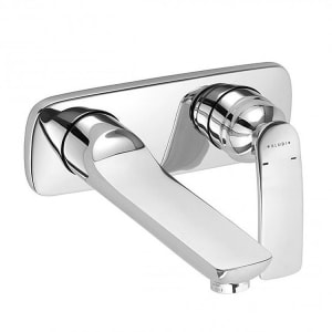 Kludi BALANCE Unterputz-Waschtisch-Zweiloch-Wand-Einhandmischer, Ausladung 18 cm