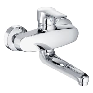 Kludi OBJEKTA Spültisch-Wand-Einhandmischer, Ausladung 18 cm