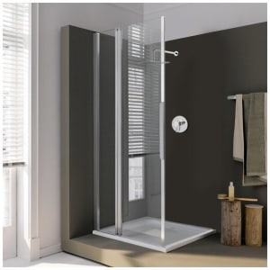 Koralle myDay Pendeltür EPFS Eckeinstieg Sondermaß mit Festelement links