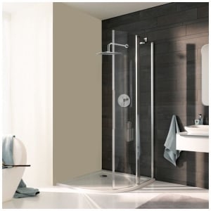 Koralle myDay Viertelkreis Duschabtrennung VPFS rechts, Radius 52 cm, Sonderanfertigung