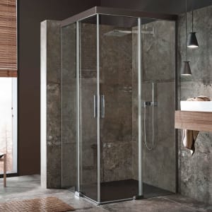 Koralle S600Plus Eckdusche Type EDS2 90 R 90 x 200 cm Seitenteil rechts