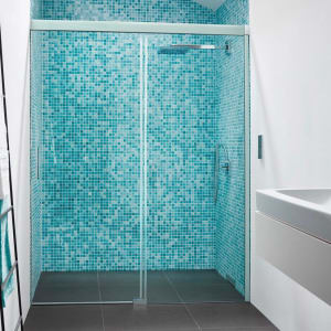 Koralle S600Plus Schiebetür in Nische Type DSN2 120 R, Festelement rechts