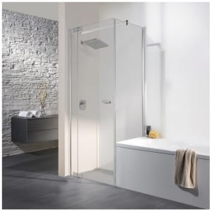 Koralle S800 Pendeltüre für kurze Trennwand 100 cm Anschlag links