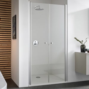 Koralle TwiggyPlus Pendeltür 2-teilig in Nische 100 x 200 cm