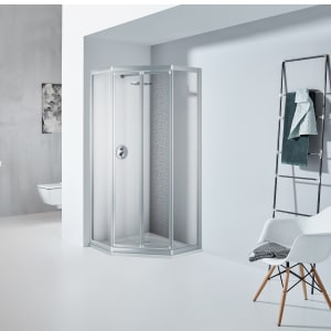 Koralle TwiggyTop FEPTT D707 Pendeltüren mit Festteilen, 90 x 185 cm