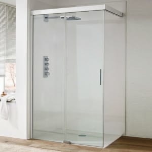 Koralle S600Plus WalkIn Schiebetür mit Festelement links Type DSW2 L 120, 120 x 90 cm