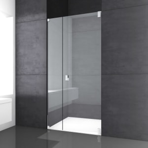 Kronenbach Cube Drehtür für Nische bis 120 cm mit Seitenteil, mit Beschichtung