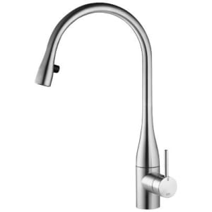 KWC EVE Einhand-Spültischbatterie mit LUMINAQUA LED-Technologie, Ausladung 22,5 cm