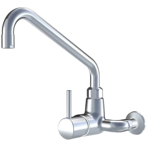 KWC Gastro Einhebel Spültisch-Wandbatterie mit Auslauf von oben für die Profiküche, Ausladung 30 cm