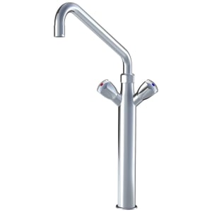 KWC Gastro Zweigriff-Spültischbatterie mit hohem Sockel für die Profiküche, Ausladung 30 cm