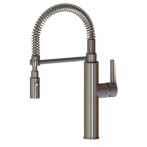 KWC Kuri INOX Spültischarmatur mit Geschirrbrause, Niederdruck