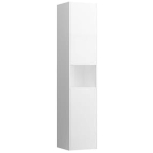 LAUFEN BASE Hochschrank 35 x 33,6 x 165 cm, 2 Türen, 1 offenes Fach, Scharnier links mit Push & Pull-Funktion