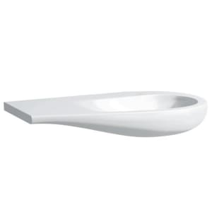 LAUFEN Alessi Waschtisch unterbaufähig 90 x 50 cm, ohne Hahnloch, mit Ablage links