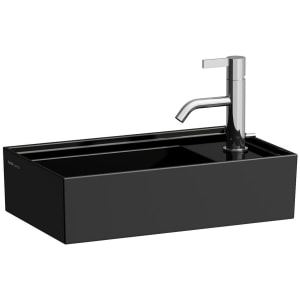 LAUFEN Kartell Handwaschbecken 46 x 28 cm mit 1 Hahnloch, Armaturenbank rechts