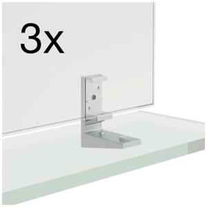 LAUFEN Frame 25 Set zur Fixierung der Ablage am Spiegel, 3 Stk