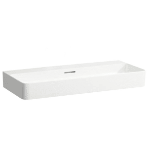LAUFEN Val Aufsatzwaschtisch 95 x 42 cm ohne Hahnloch, mit Überlauf