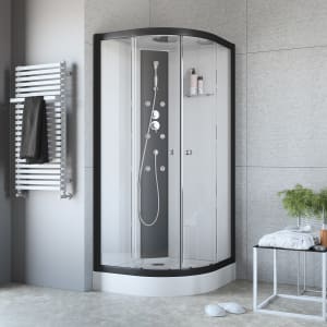 Planplus Home Komplettdusche Runddusche 90 x 90 x 215 cm