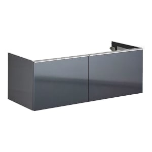 Architekt 100A WTU mit 2 Türen und Griffleiste für V&B Architectura Doppelwaschtisch 130 cm