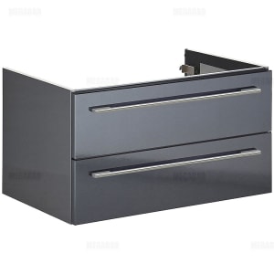 Architekt 100Z WTU mit 2 Auszügen und Griff plan für iCon Waschtisch 75 cm