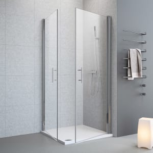 Duschabtrennung Glas Faltbar Eckeinstieg 100X100 ...