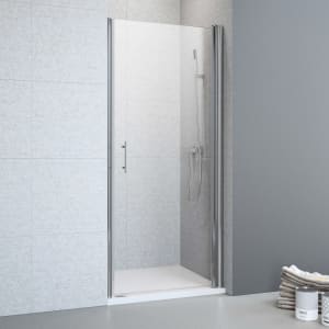 Planplus Drehtür für Nische 100 x 195 cm, Anschlag rechts