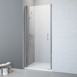 Planplus Drehtür für Nische 90 x 195 cm, Anschlag links