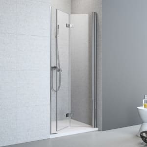 Planplus Drehfalttür für Nische 90 x 195 cm Anschlag rechts