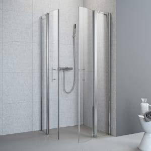 Planplus Runddusche 4-teilig 90 x 90 x 195 cm