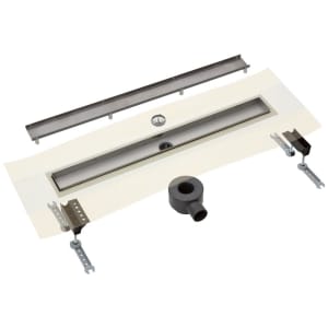 Drainset komplett Duschrinne 70 cm mit Abdeckung für Fliese