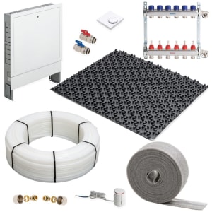 Fußbodenheizung Noppensystem Komplettset für eine Fläche bis 70 m²