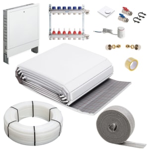 Fußbodenheizung Tackersystem Komplettset für eine Fläche bis 70 m²